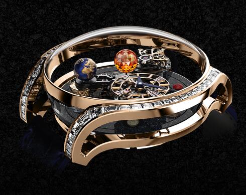 Replica Jacob & Co. Grand Complication Masterpieces - Astronomia Solar Baguette watch AS800.40.AP.YK.A price - Click Image to Close